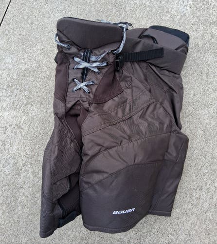 Women's Senior Small Bauer Custom Pro brown Hockey Pants (New)