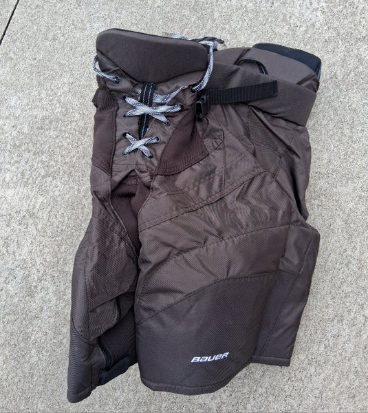 Women's Senior Small Bauer Custom Pro brown Hockey Pants (New)