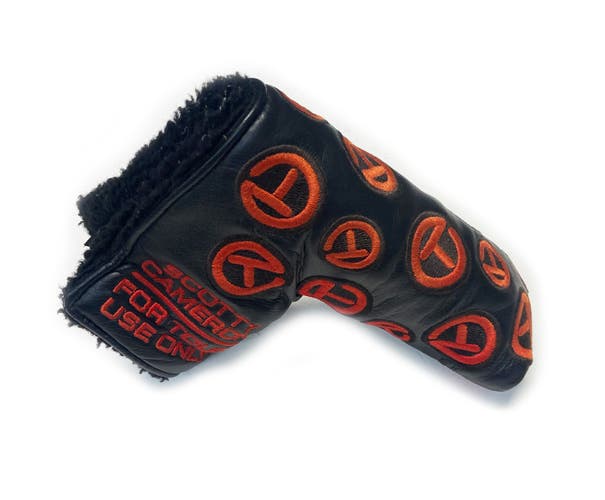 Scotty Cameron Tour Only Black & Red Dancing Circle T Patches Blade Headcover