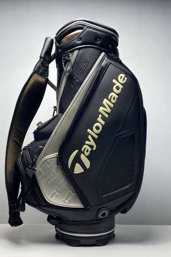 Taylormade Qi35 Staff Bag Black/Silver 6-Way Divide Single Strap Golf Bag