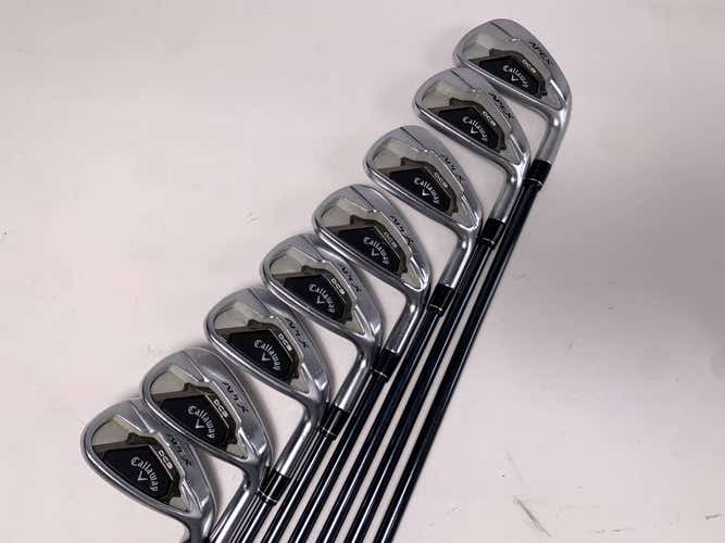 Callaway Apex DCB 21 Iron Set 4-PW+AW Recoil Dart F3 65g Regular Graphite RH