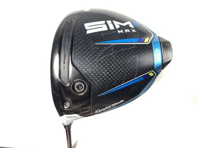 TaylorMade SIM2 MAX Driver 9* Tensei Blue Raw AV Series 60g Extra Stiff LH