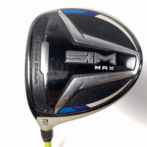 TaylorMade SIM MAX 3 Fairway Wood 15* UST Mamiya ProForce V2 7F4 Stiff Mens LH