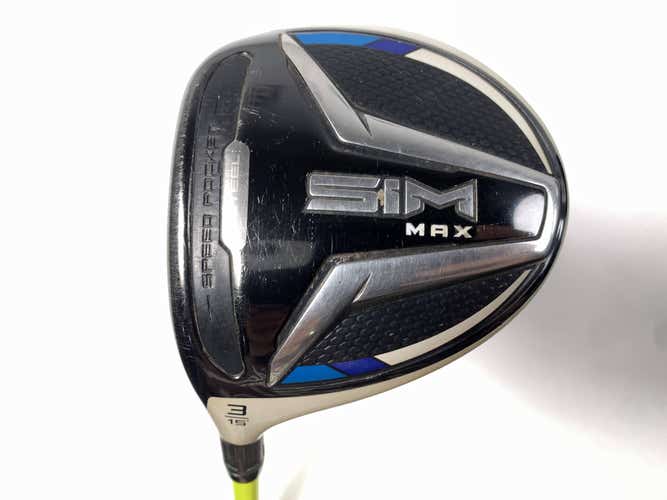 TaylorMade SIM MAX 3 Fairway Wood 15* UST Mamiya ProForce V2 7F4 Stiff Mens LH
