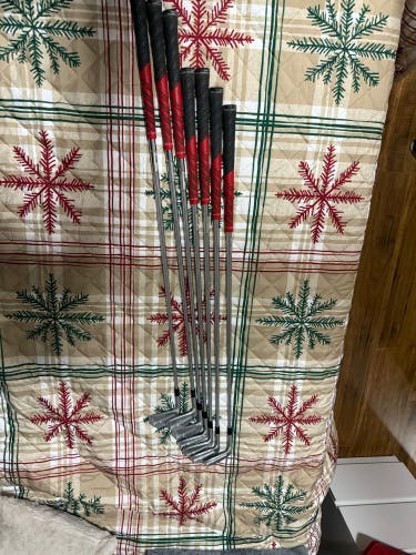 Men's 2018 TaylorMade P760 Left Hand Iron Set Stiff Flex Steel Shaft (Used)