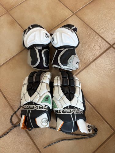 Maverik Lacrosse Gloves and Elbow pads (As a Bundle)