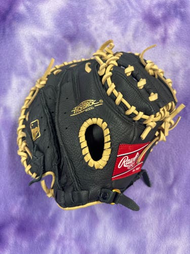 Black Rawlings Highlight Series RH Catcher's Baseball Glove 31.5" (Used)