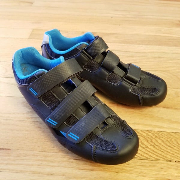 Tommaso Pista 100 Cycling Spin Bike Shoe Black Blue Women's US 10.5 / EU 42