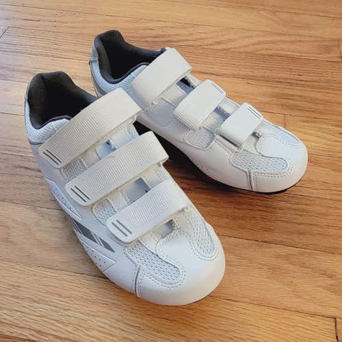 Tommaso Women's Pista 100 Indoor/Road Cycling Shoe White/Gray US 7.5 EU 38