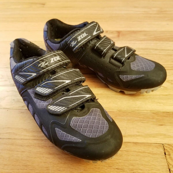 ZOL Predator MTB Mountain Bike Cycling Shoes Black with Silver US 7 / EU 39