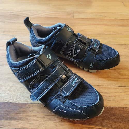 Bontrager Womens Race MTB Cycling Shoes Black 2 Bolt US 8.5  / EU 40