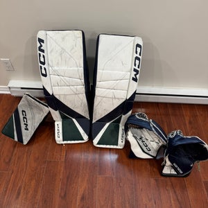 34+1 2024 CCM EFlex 6 Regular Goalie Full Set (Used) with extra Bauer glove
