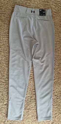 Gray Men's Small Adult Under Armour Game Pants (New)