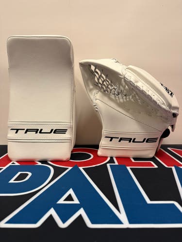 True Catalyst 7x L87 Regular Glove & Blocker Intermediate (NEW) White/White