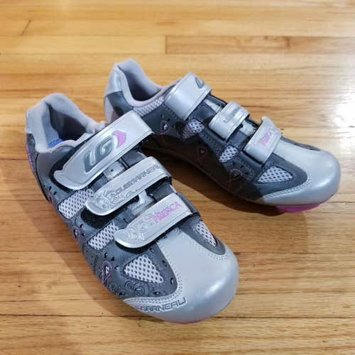 Louis Garneau Ergo Air Road Cycling Shoes  Women's Gray & Pink US 7 / EU 38