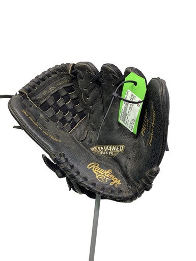 Used Rawlings PLAY MAKER SERIES 11IN BB/SB Glove RH Throw Black 11" 11347-S000264873