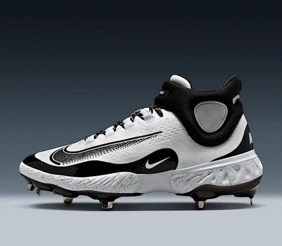 Nike Alpha Huarache Elite 4 Mid- Mens Size 16 Baseball Cleats FD2744-107 NEW