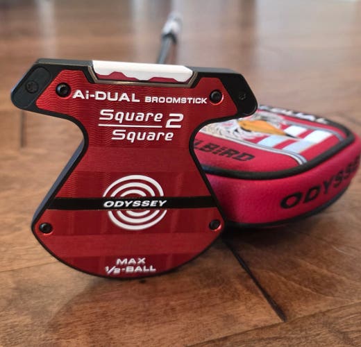 Odyssey AI-Dual Square 2 Square Max 1/2 Ball Broomstick Cruiser Putter 45" (New)