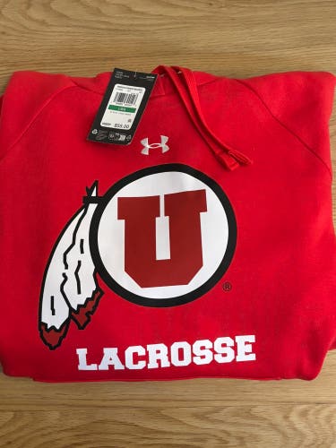 Red Women's Large Under Armour Sweatshirt (New)