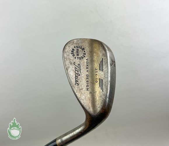 Titleist Vokey Design Mild Steel Raw 254-10 Wedge 54* Stiff Steel Shaft Golf
