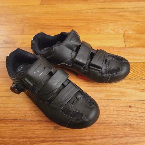 Serfas Lead Out 3 Strap Black Bicycle Shoes US Men 6.5 / Woman 8.5 / EU 39