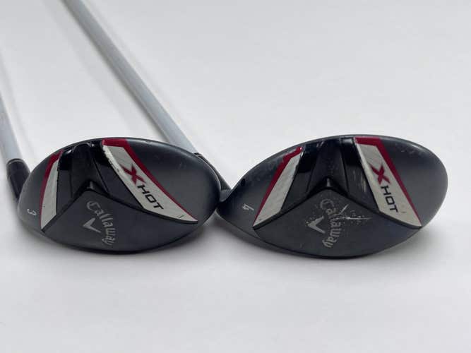 Callaway X Hot 19 3 & 4 Hybrid Set 19* 22* 65g Regular Graphite Mens RH