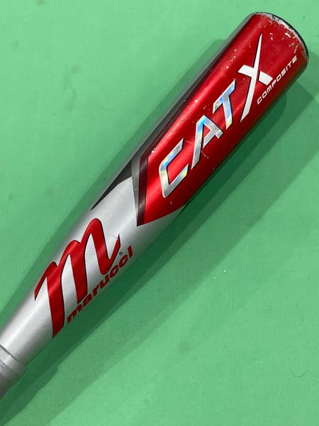 Batte Baseball Marucci Cat X Composite – USSSA 28/18 Oz, 2 3/4'', équilibrée, Occasion