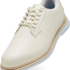 PUMA Mens Royal Leather Golf Shoes White / Icy Blue Size 13 Medium NEW