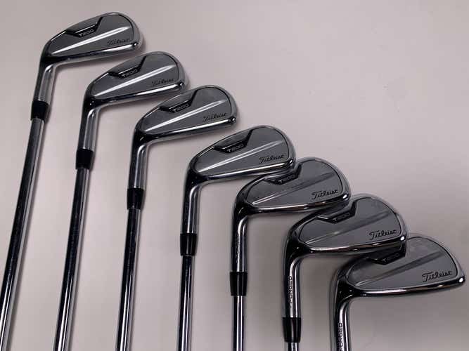 LEFTY Titleist T200 2021 Iron Set 4-PW True Temper AMT Black S300 Stiff Steel LH