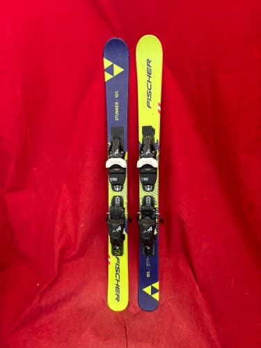 Kids Skis: Fischer Stunner junior alpine skis. 101cm. Bindings: Fischer, Binding Range: 183-299mm