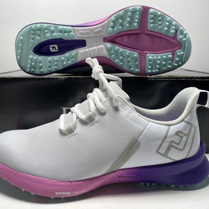FootJoy FJ Fuel Sport Golf Shoes White Pink Purple Women's SZ 7.5 (90547)