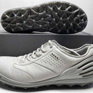 Ecco Cage Pro Golf Shoes White Gray Men's SZ 12-12.5 ( 13300401007 )
