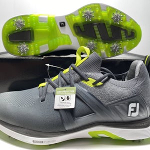 FootJoy HyperFlex Golf Shoes Gray Yellow Men's SZ 12 (51044)