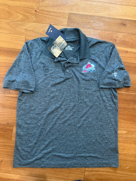 Colorado Avalanche Fanatics Authentic Pro Polo Shirt Player Issued Medium