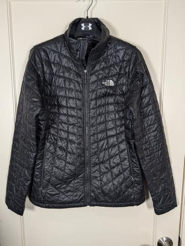 The North Face Womens Size: M Thermoball Jacket Black Puffer Nylon Quilted Light