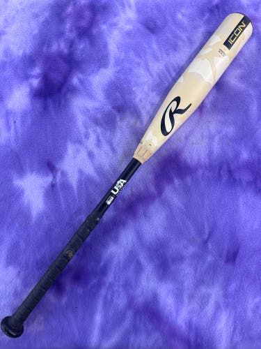 2025 Rawlings Icon Composite Bat USABat Certified (-12) Composite 18 oz 30" (Used)