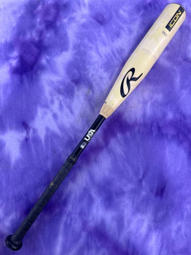 2025 Rawlings Icon Composite Bat USABat Certified (-12) Composite 18 oz 30" (Used)
