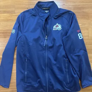 Cale Makar 8 Colorado Avalanche Fanatics Authentic Pro Full Zip Jacket Issued L