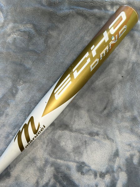 Gold Marucci Echo DMND Alloy Bat (-10) Alloy 23 oz 33" (Used)