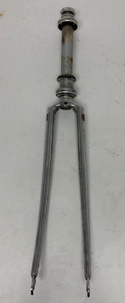 Vintage 1980s Columbus Inexternal Fourreaux Chrome 700C Fork Shimano 600 Headset