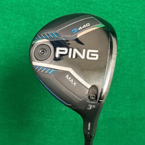 Ping G440 MAX 15 Fairway Wood 3 Ping Alta CB Blue 65R Graphite Regular w/ HC