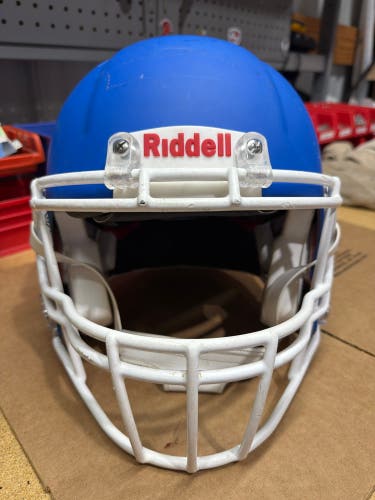 USED RIDDELL SPEED ICON ADULT HELMET - MEDIUM - FLAT ROYAL BLUE
