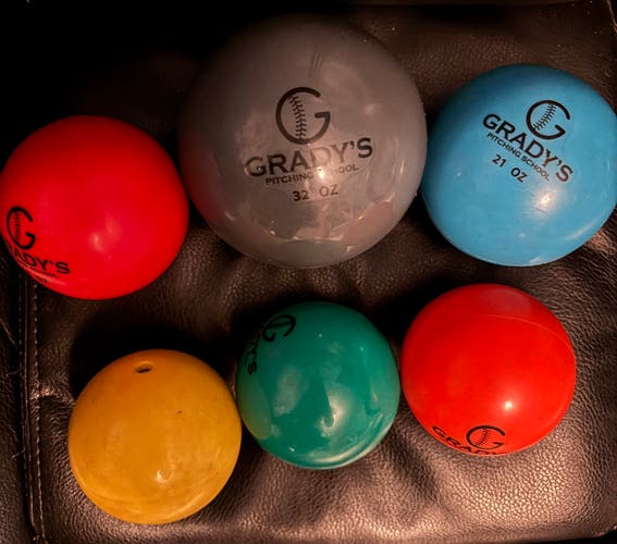 Baseball pitching plyo balls