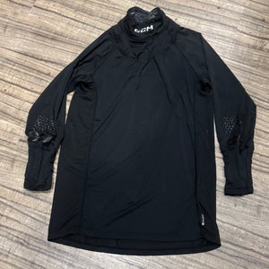 CCM Hockey Neck Guard & Wrist Protection Base Layer Shirt Long Sleeve Medium