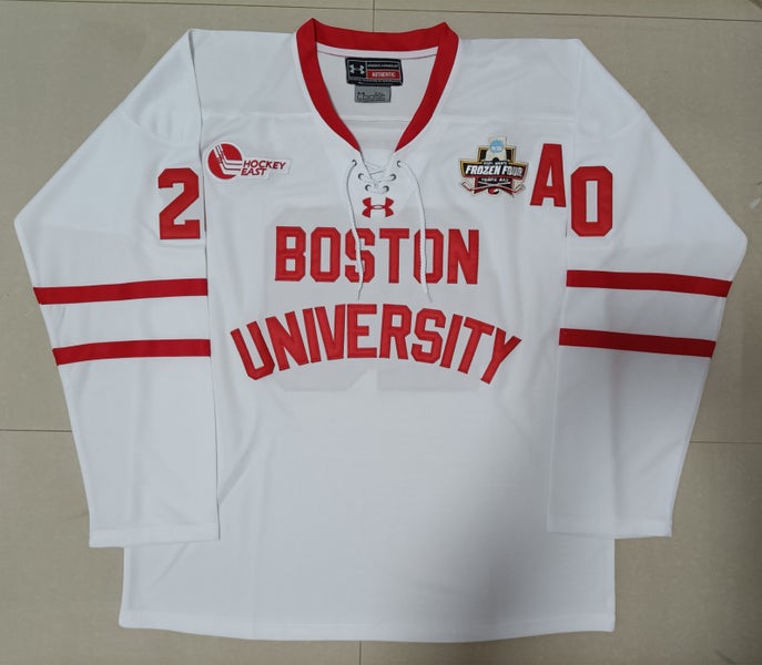 Lane Hutson Boston University White Frozen Four Jersey - 50 - READ DESCRIPTION BEFORE BUYING