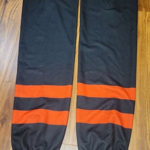 Pro Stock Edge Style Ice Hockey Socks Adult Black and Red New