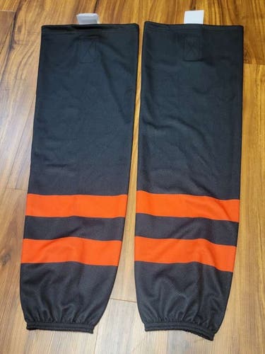 Pro Stock Edge Style Ice Hockey Socks Adult Black with Red New