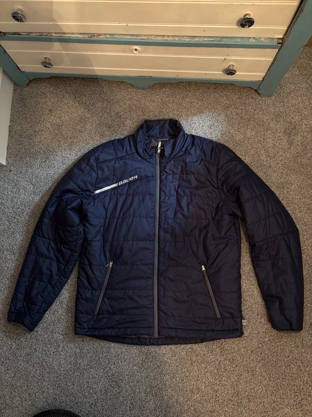 Large Navy Blue Bauer Team Puffer