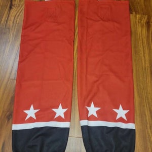 Pro Stock Edge Style Ice Hockey Socks Adult Red with Black and White New