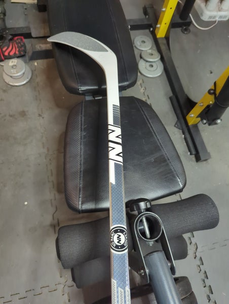 Senior Whiteout Right Handed Hockey Stick Mid Pattern 77 Flex Pro Stock (Used)